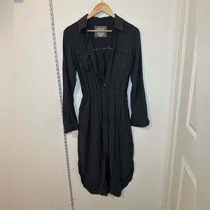 Anthropologie Button Down Cargo Dress